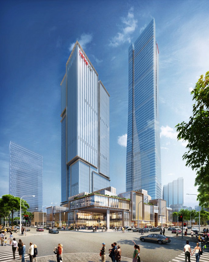 济南市中央商务区360米超高层A-1地块（南地块）幕墙工程